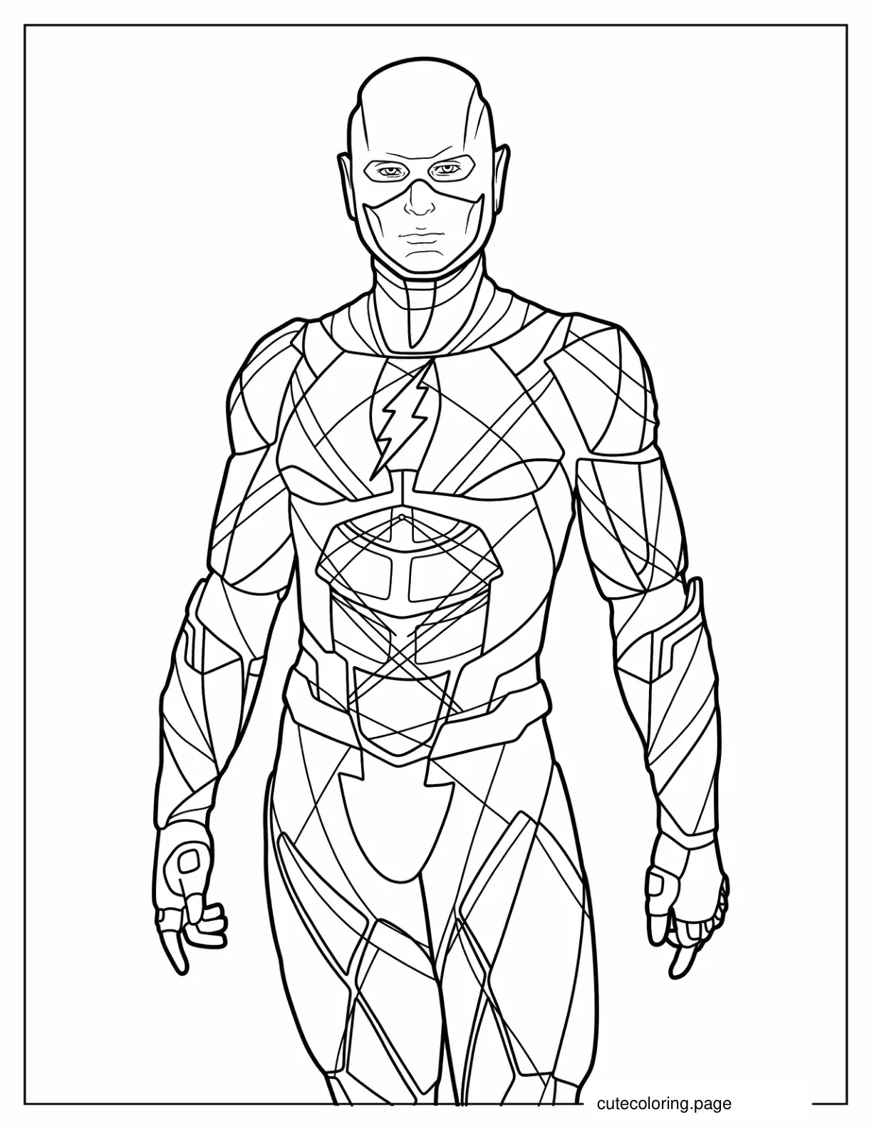 DC The Flash To Color coloring page