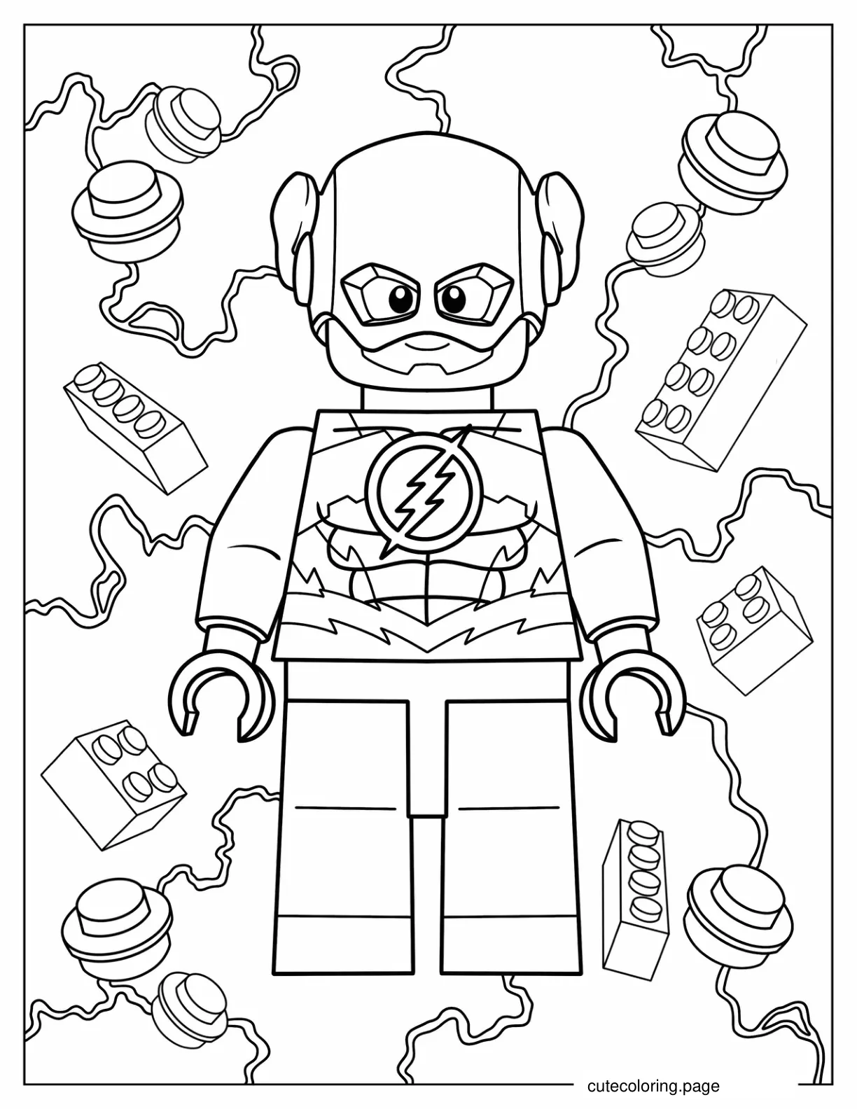 Lego Flash Coloring Page coloring page