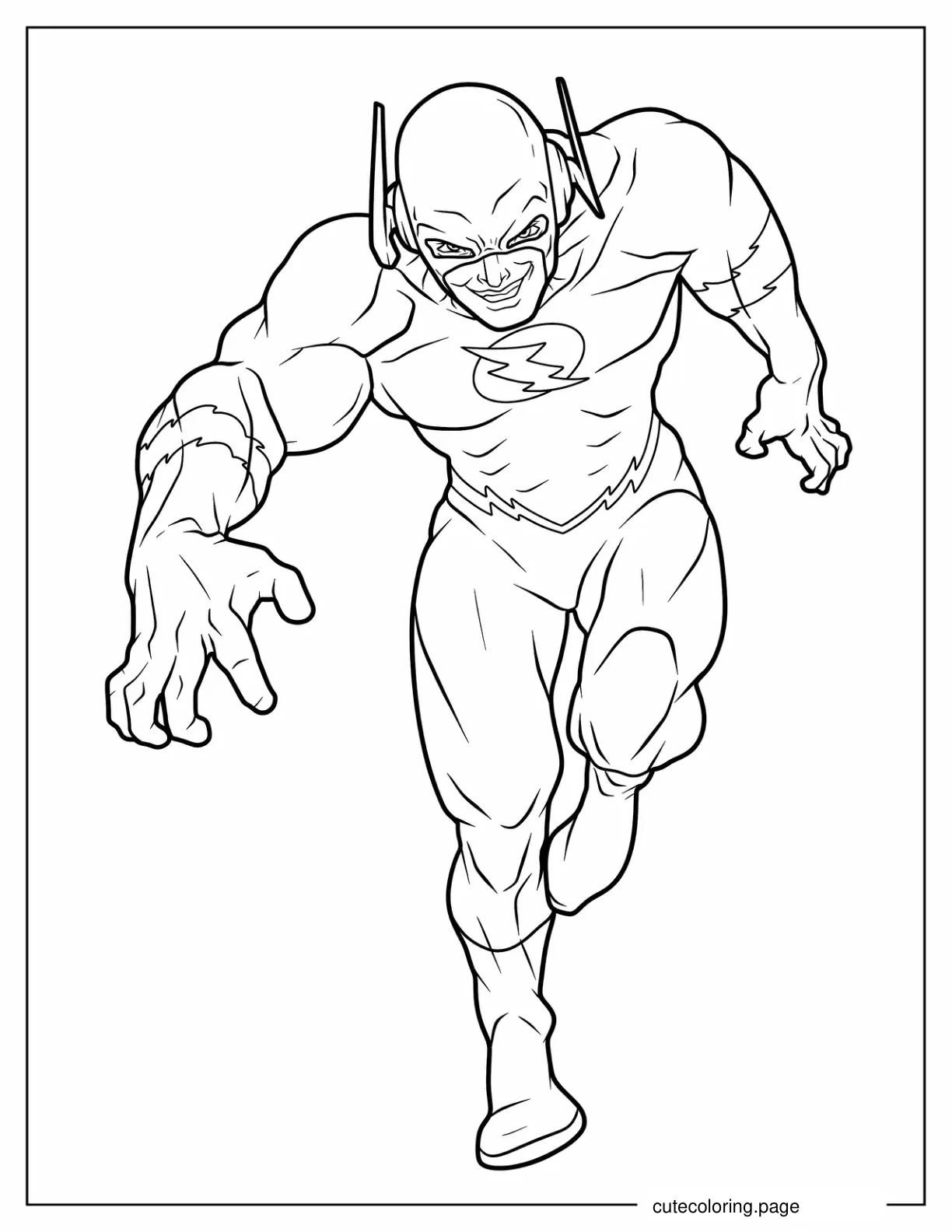 Muscular Looking Flash To Color coloring page