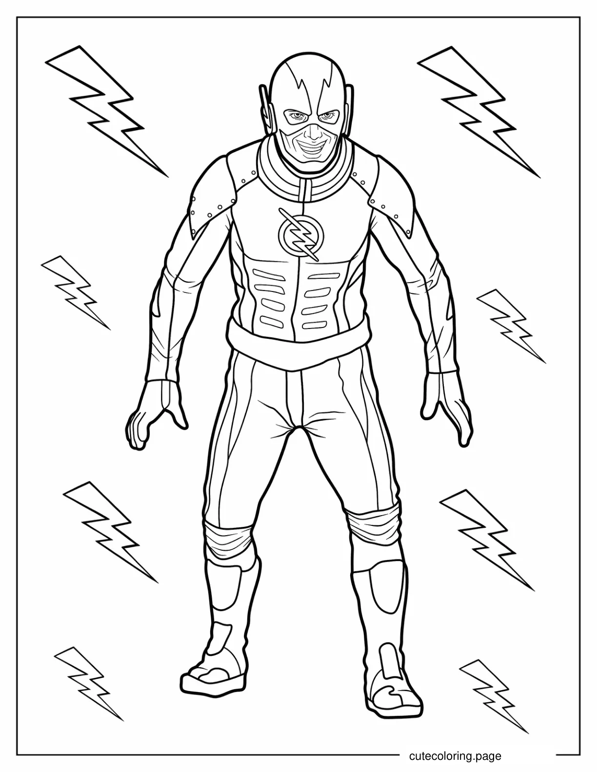 Reverse Flash Coloring Page coloring page