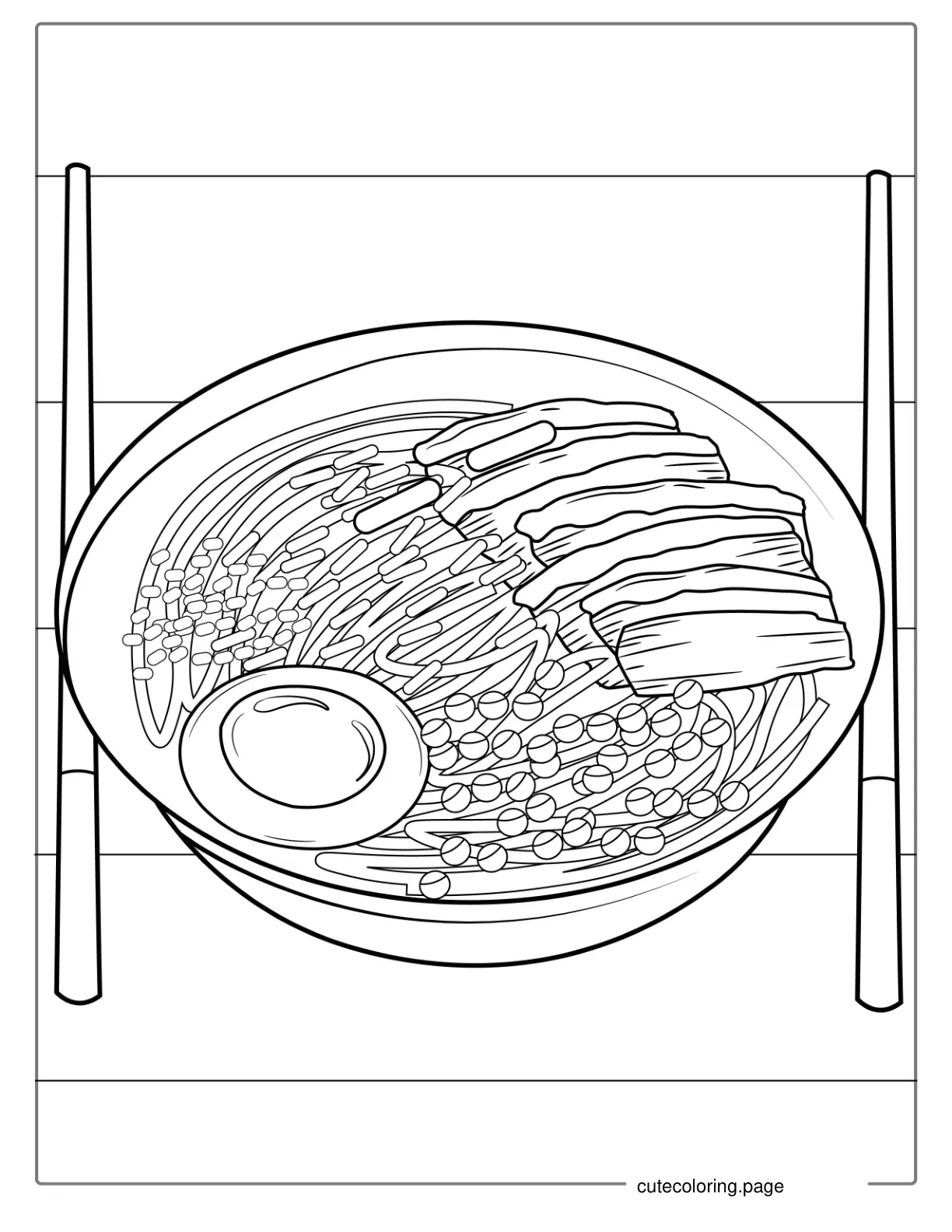 Ramen Coloring Page coloring page