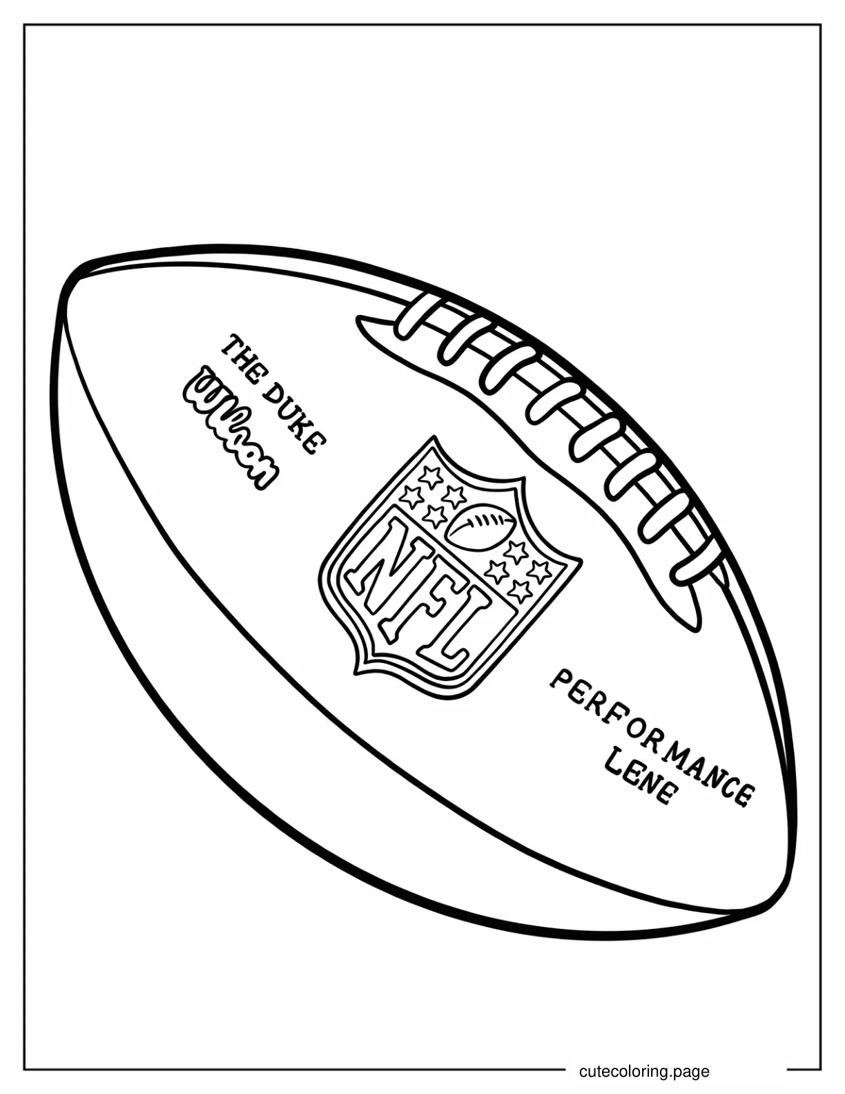 Coloring Page Of NFL Ball coloring page