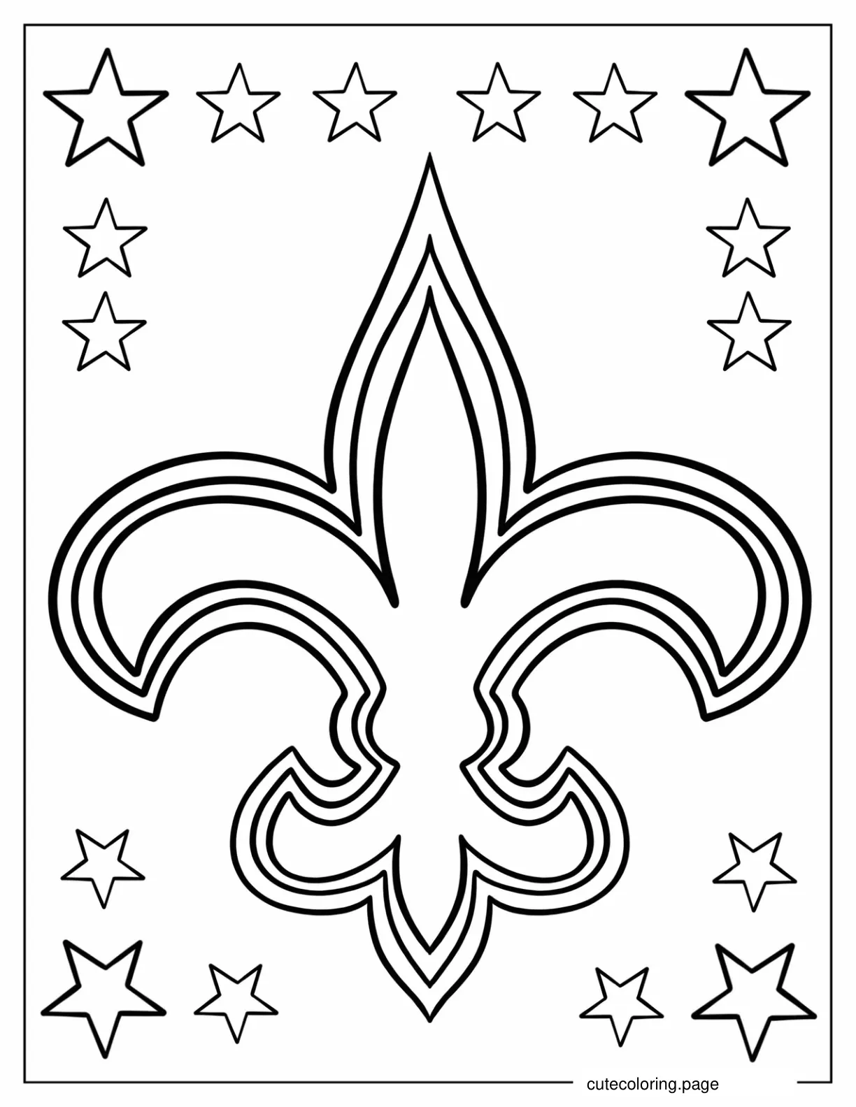 New Orleans Saints coloring page