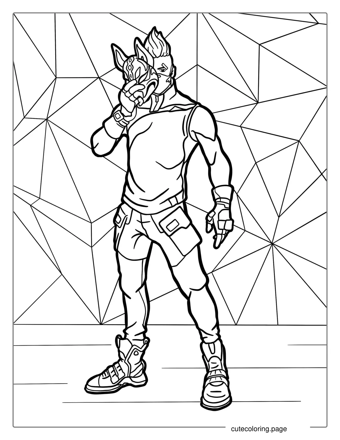 Fortnite Drift Skin coloring page