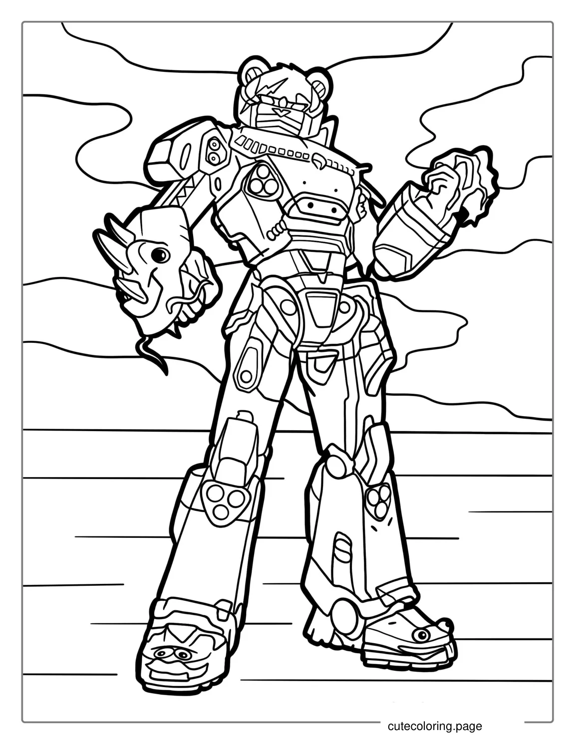 Fortnite Mecha Team Leader Skin coloring page