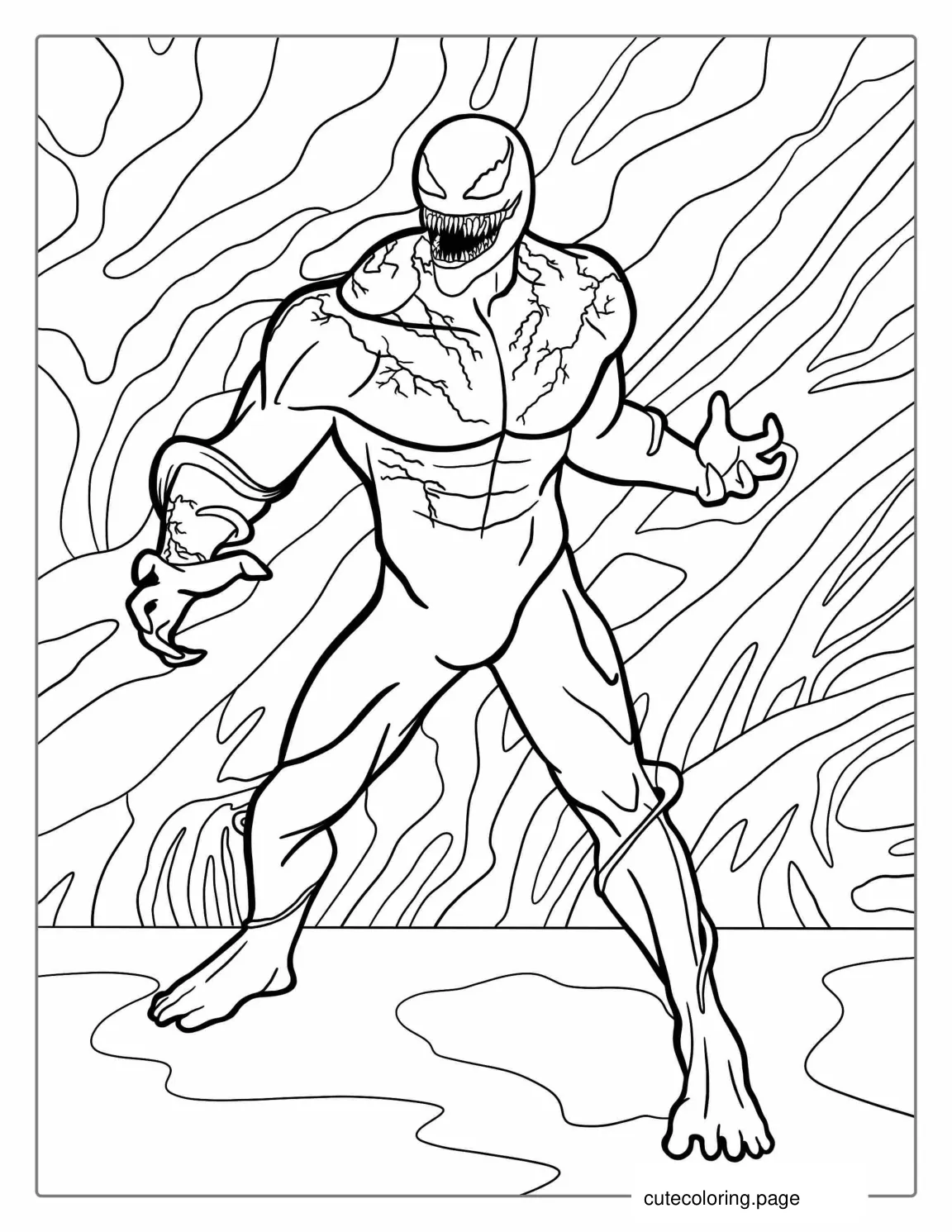 Fortnite Venom Coloring Page coloring page