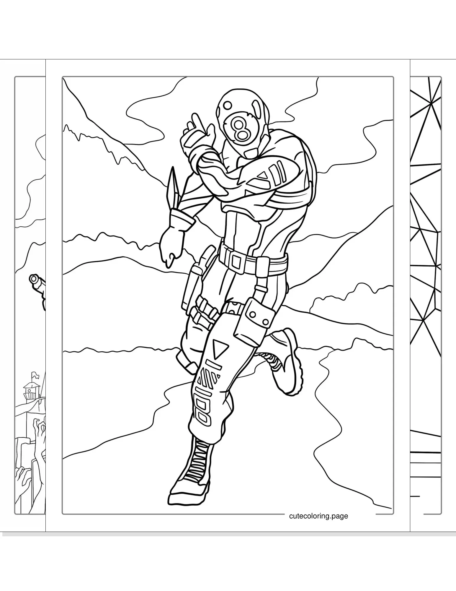 fortnite coloring pages coloring page