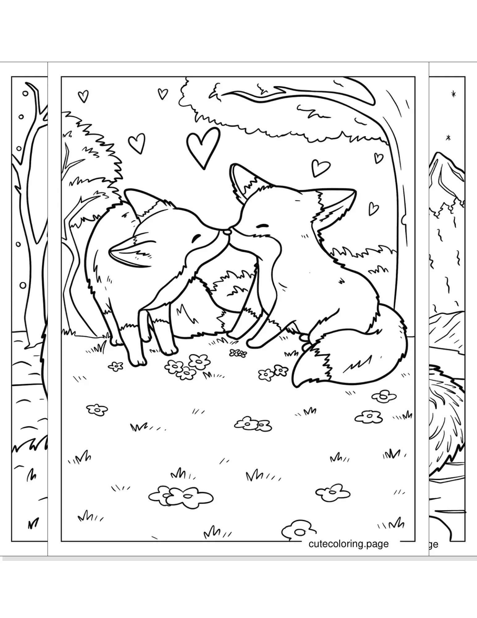 fox coloring pages coloring page