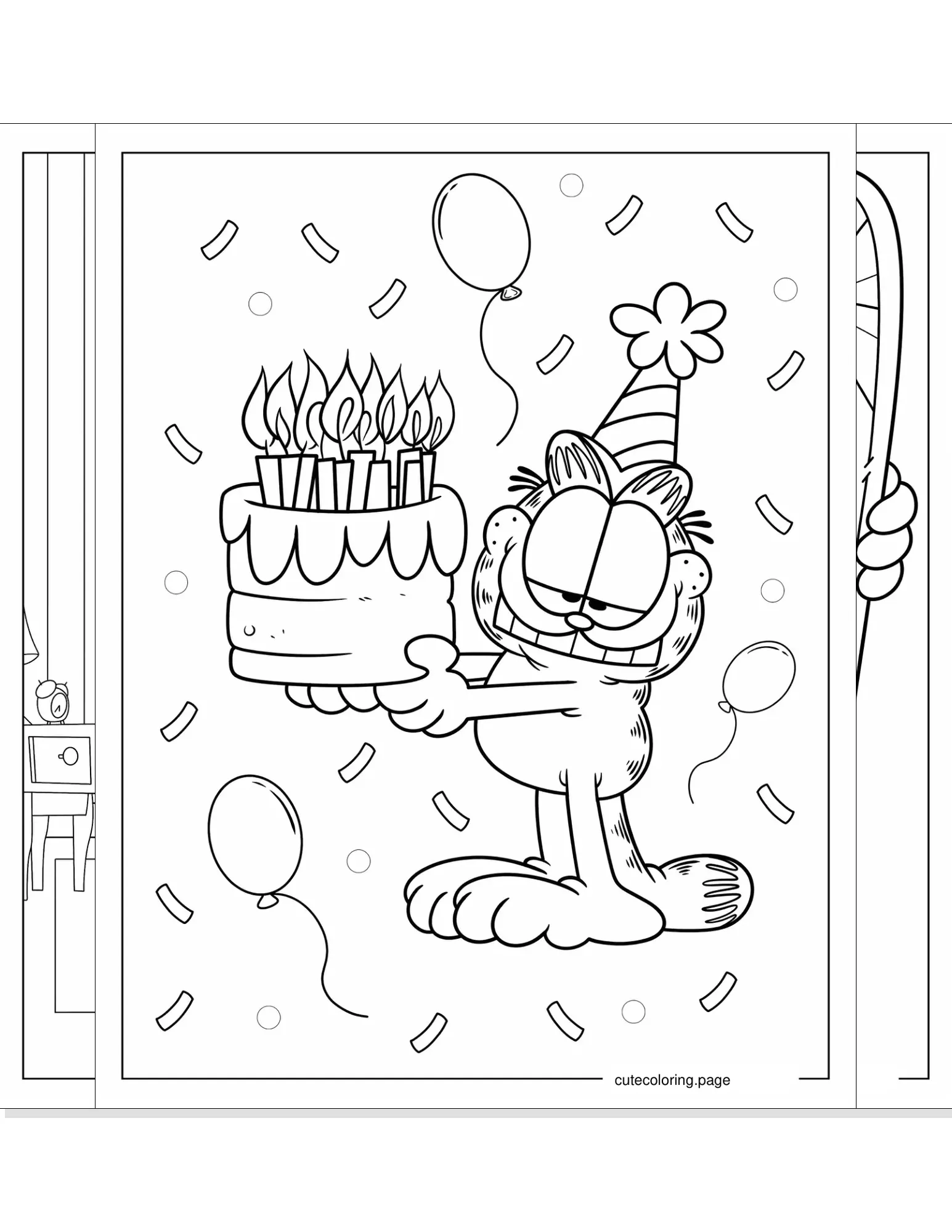 garfield coloring pages coloring page