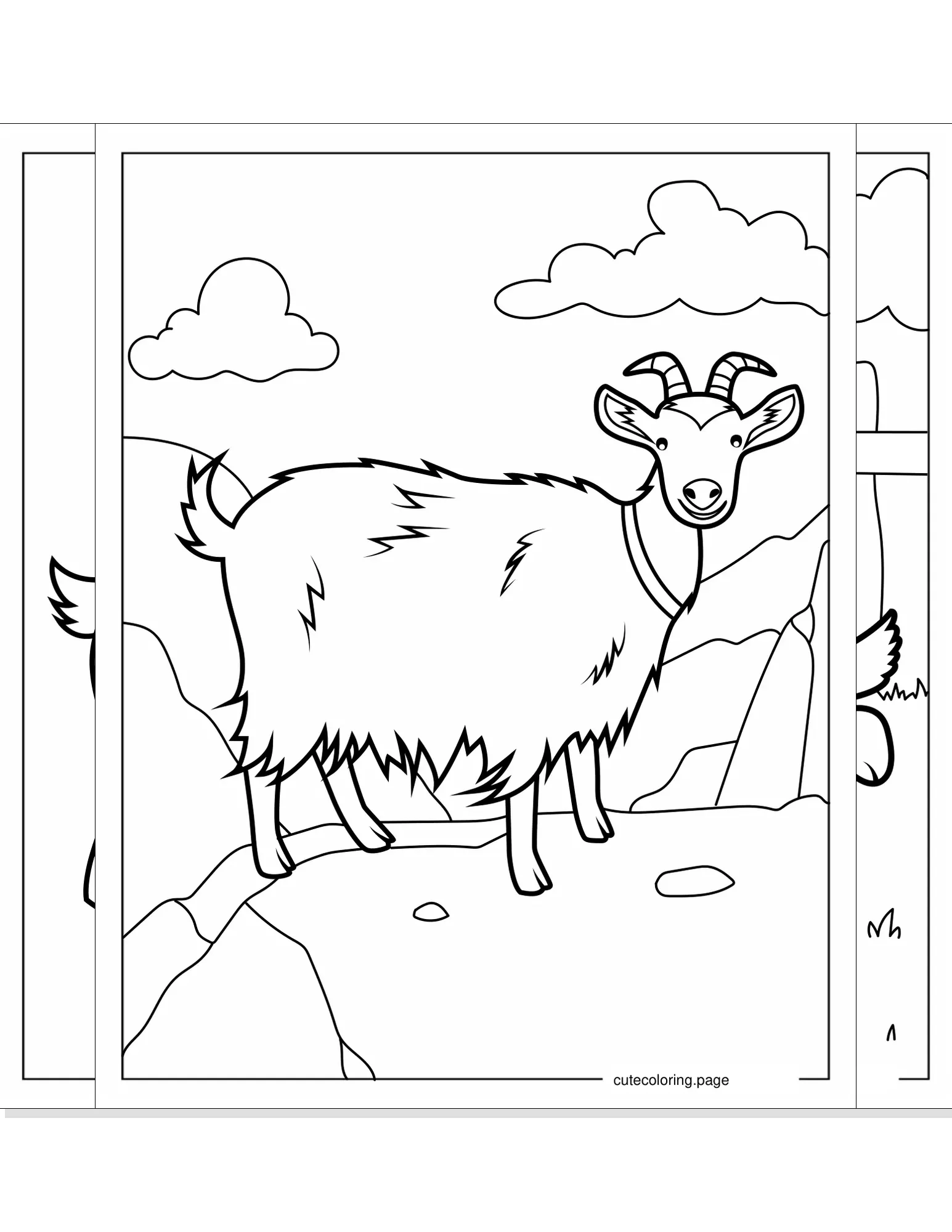 goat coloring pages coloring page