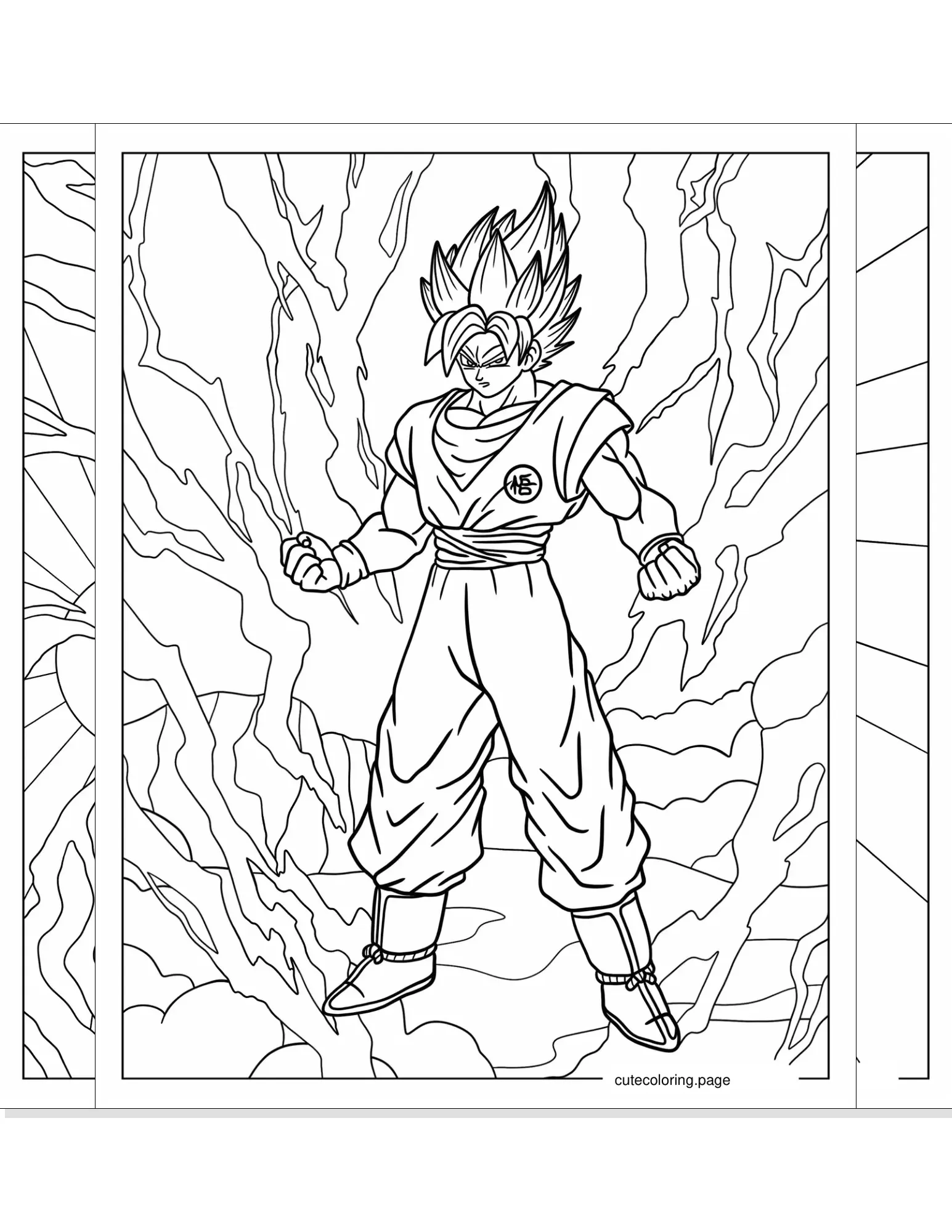 goku coloring pages coloring page