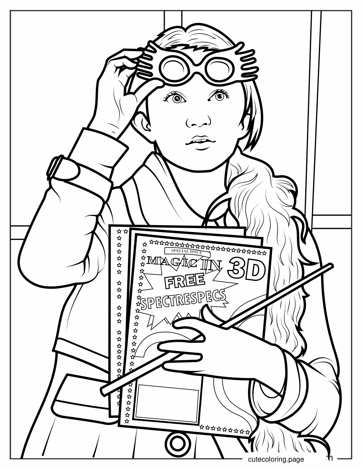 Coloring Page Of Luna Lovegood coloring page