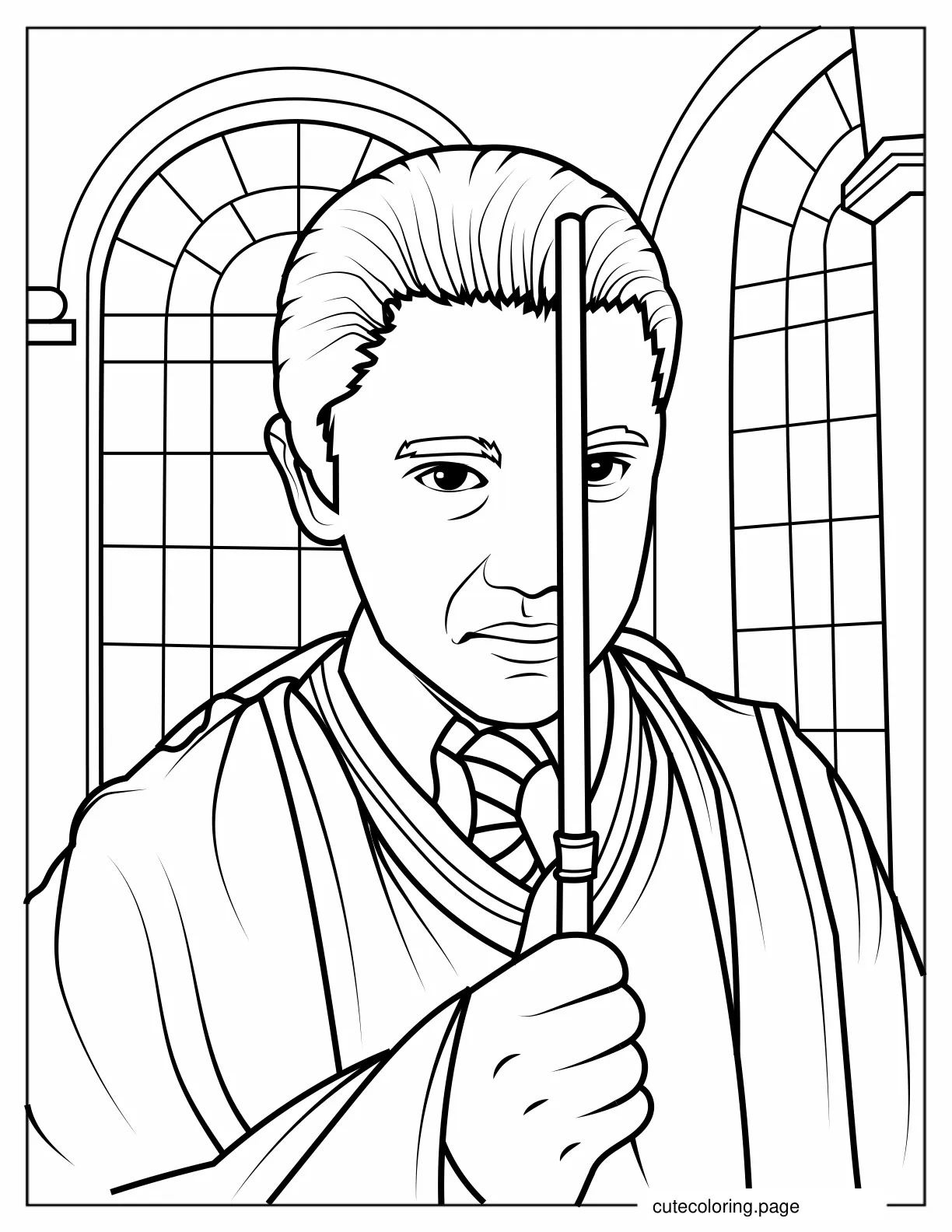 Draco Malfoy coloring page