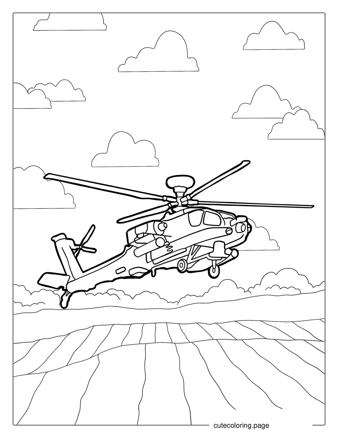 Black Hawk Helicopter Coloring Page1 coloring page