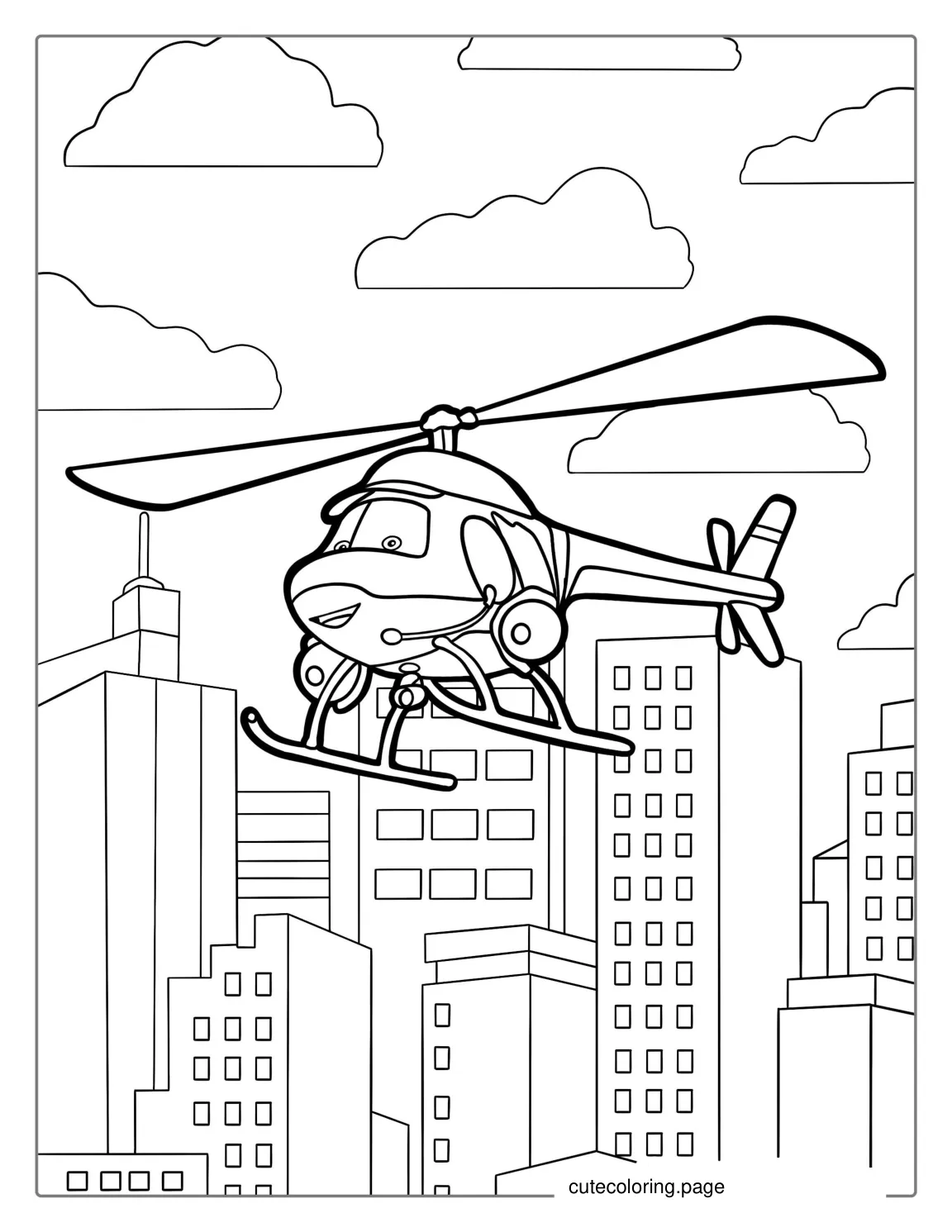 Coloring Page Of Cathy Copter coloring page