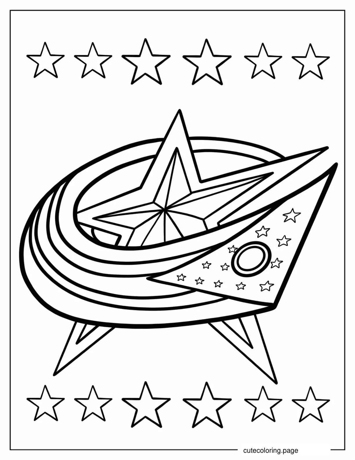 Columbus Blue Jackets Logo coloring page