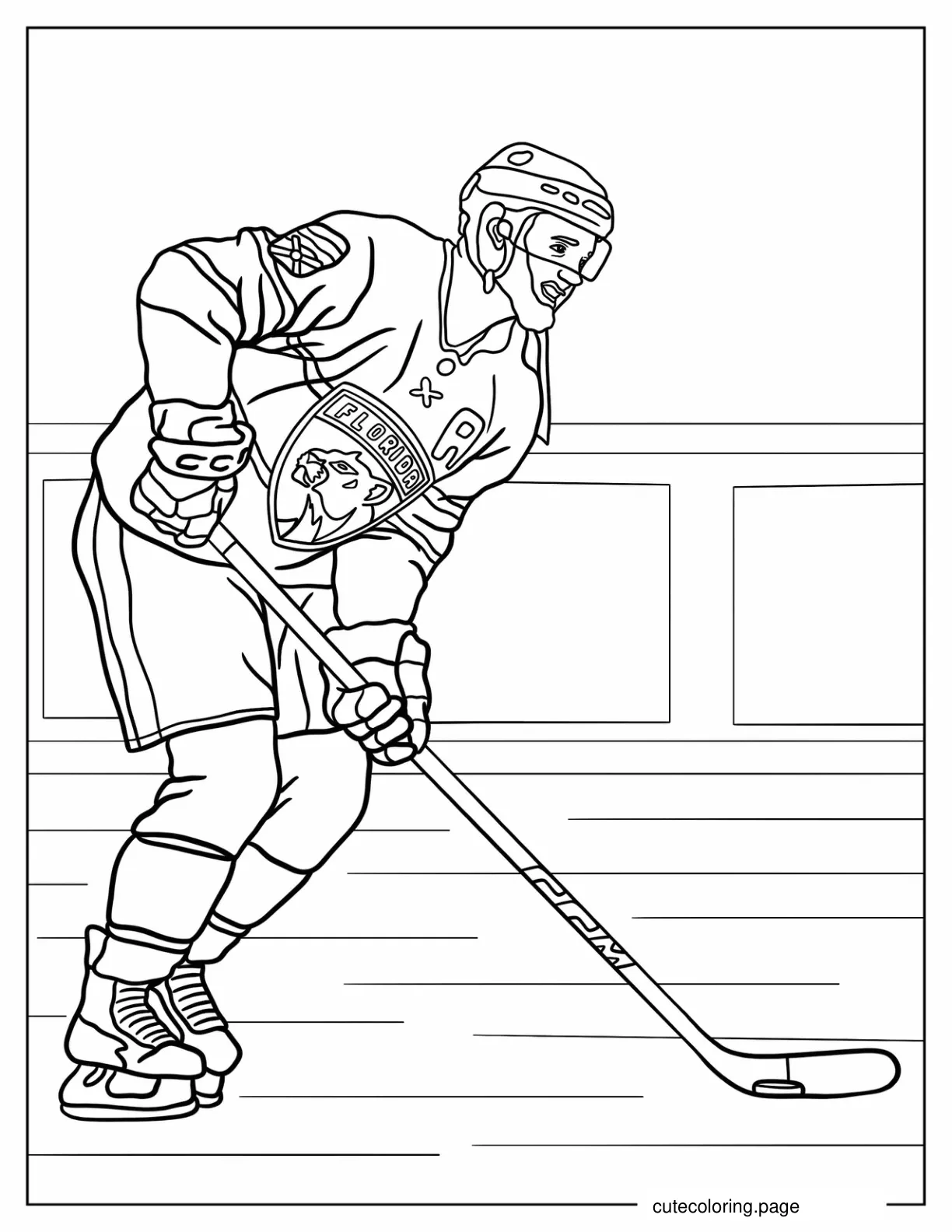 Jonathan Huberdeau Of The Florida Panthers coloring page