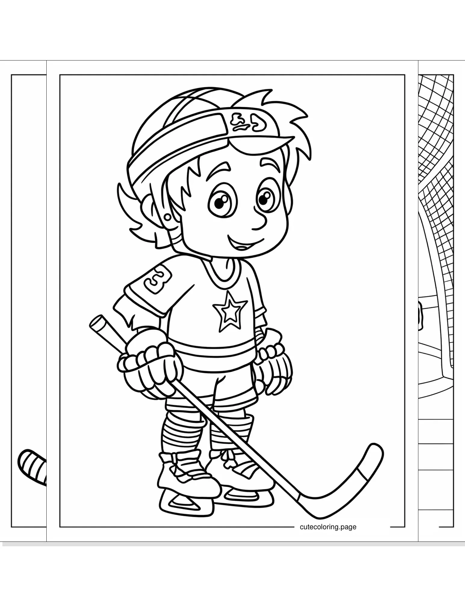 hockey coloring pages coloring page