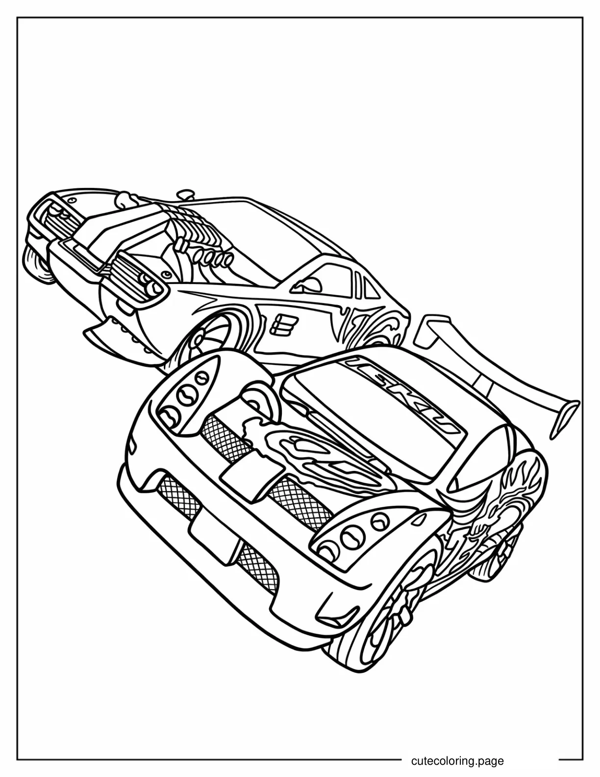 Hot Wheels_ AcceleRacers Coloring Page coloring page