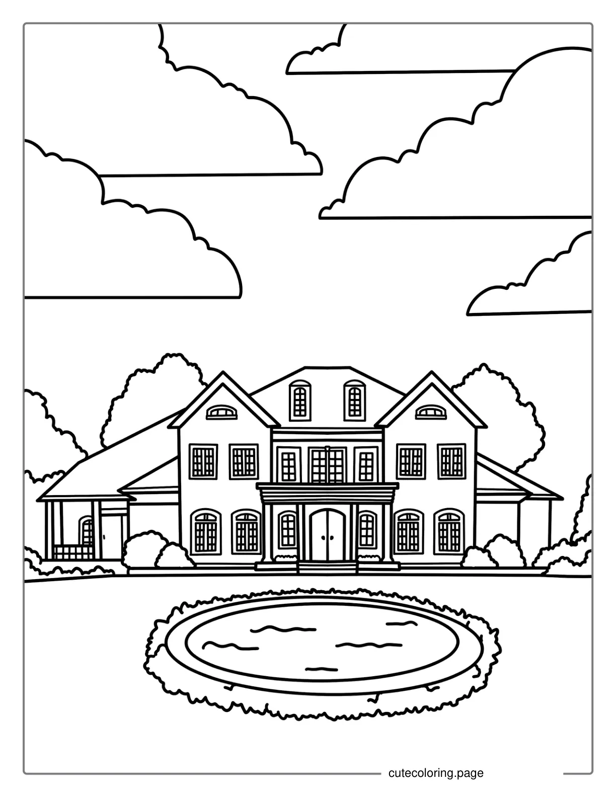 Big House Coloring In coloring page