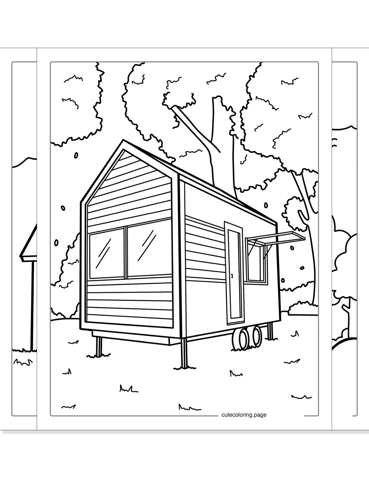 house coloring pages coloring page