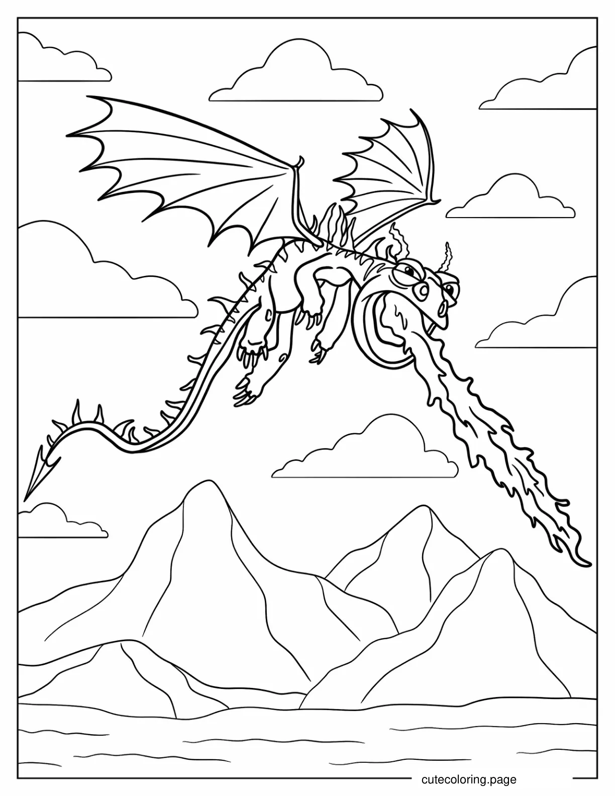 Armorwing Breathin Fire Coloring Sheet coloring page