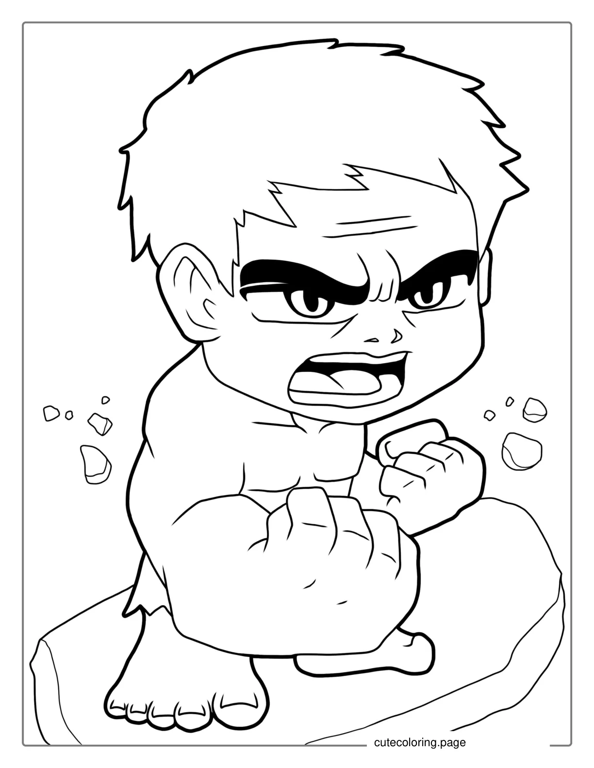 Baby Hulk Coloring Page coloring page