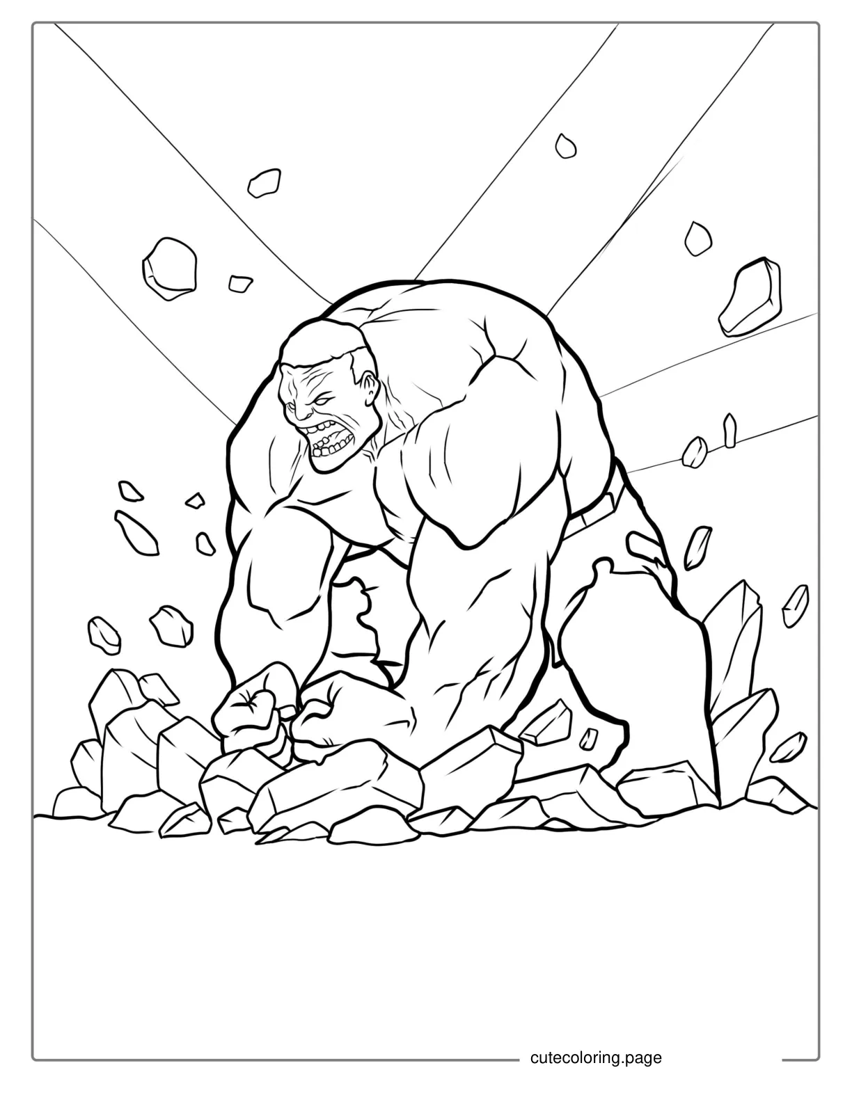 Big Hulk Smash Coloring In coloring page