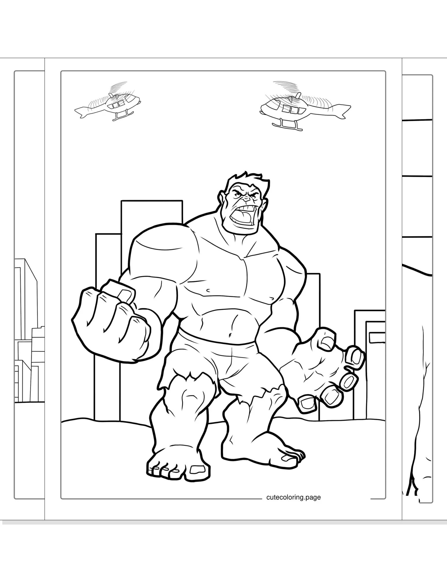 hulk coloring pages coloring page