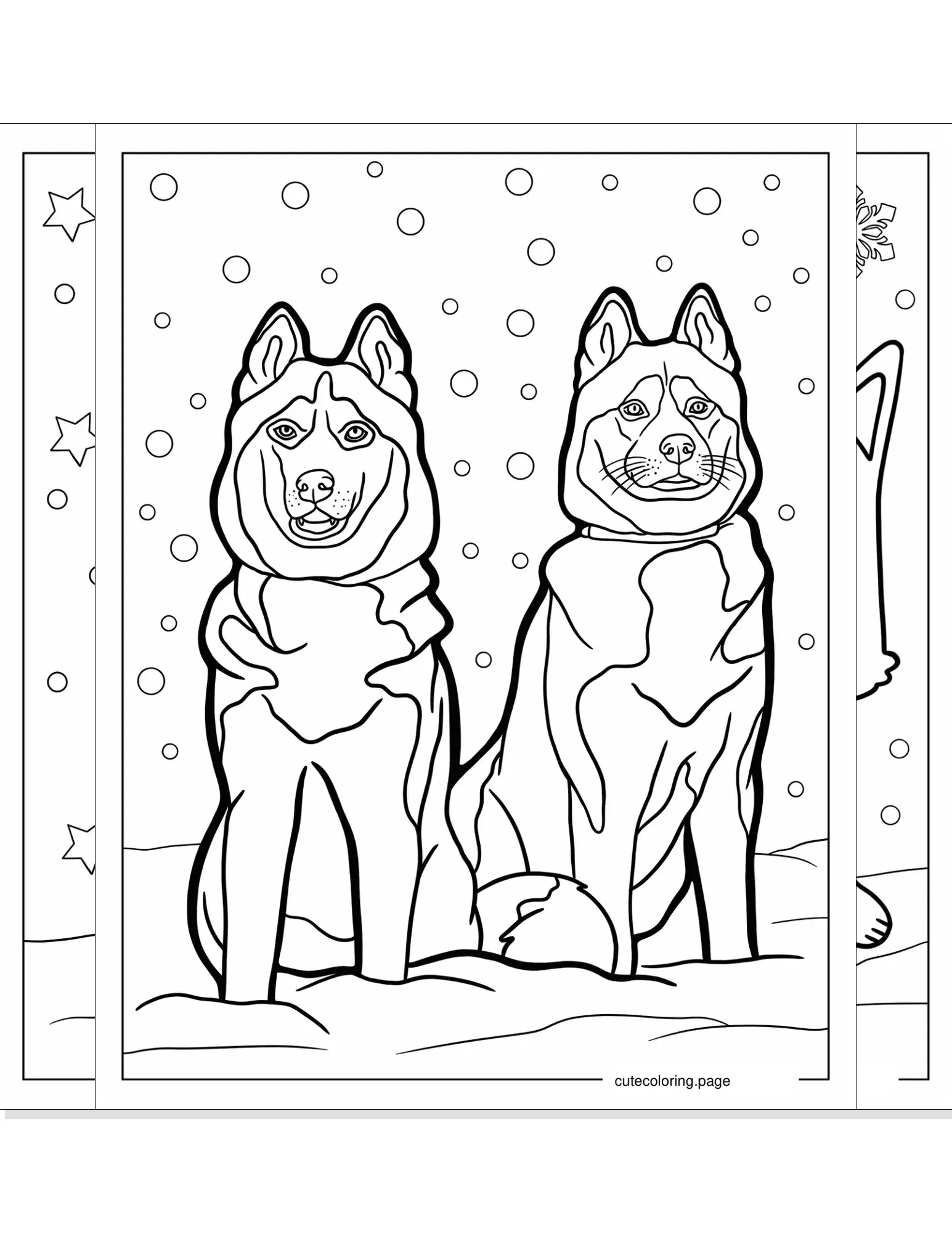 husky coloring pages coloring page