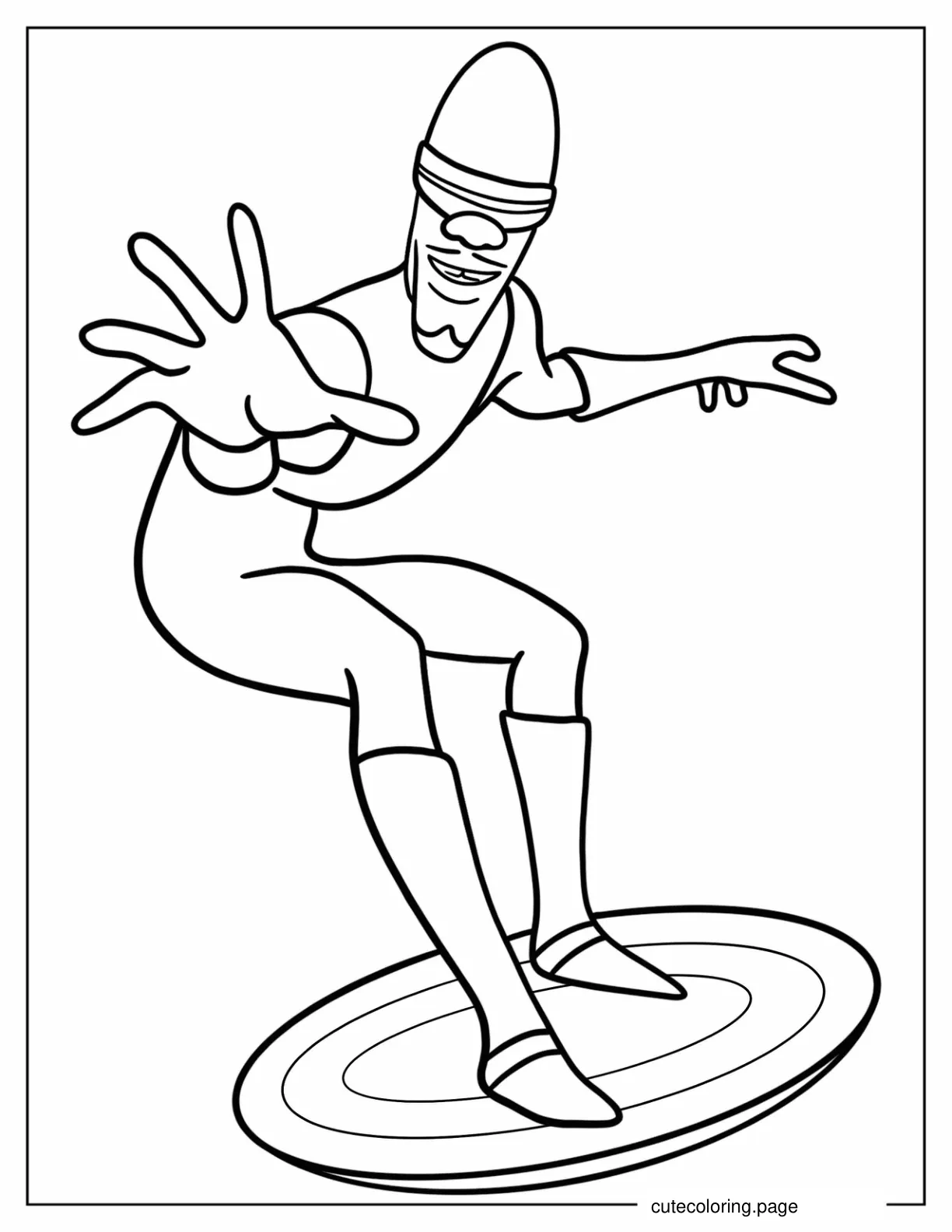 Easy Frozone Coloring Page For Kids coloring page