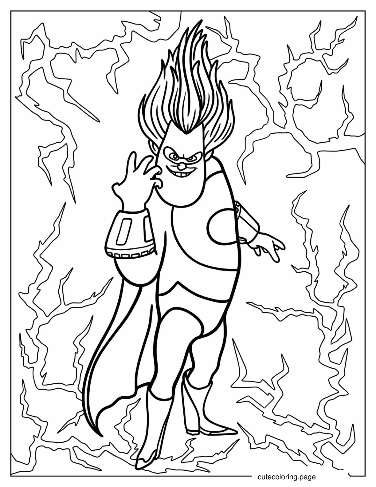 The Incredibles Syndrome Coloring Page coloring page