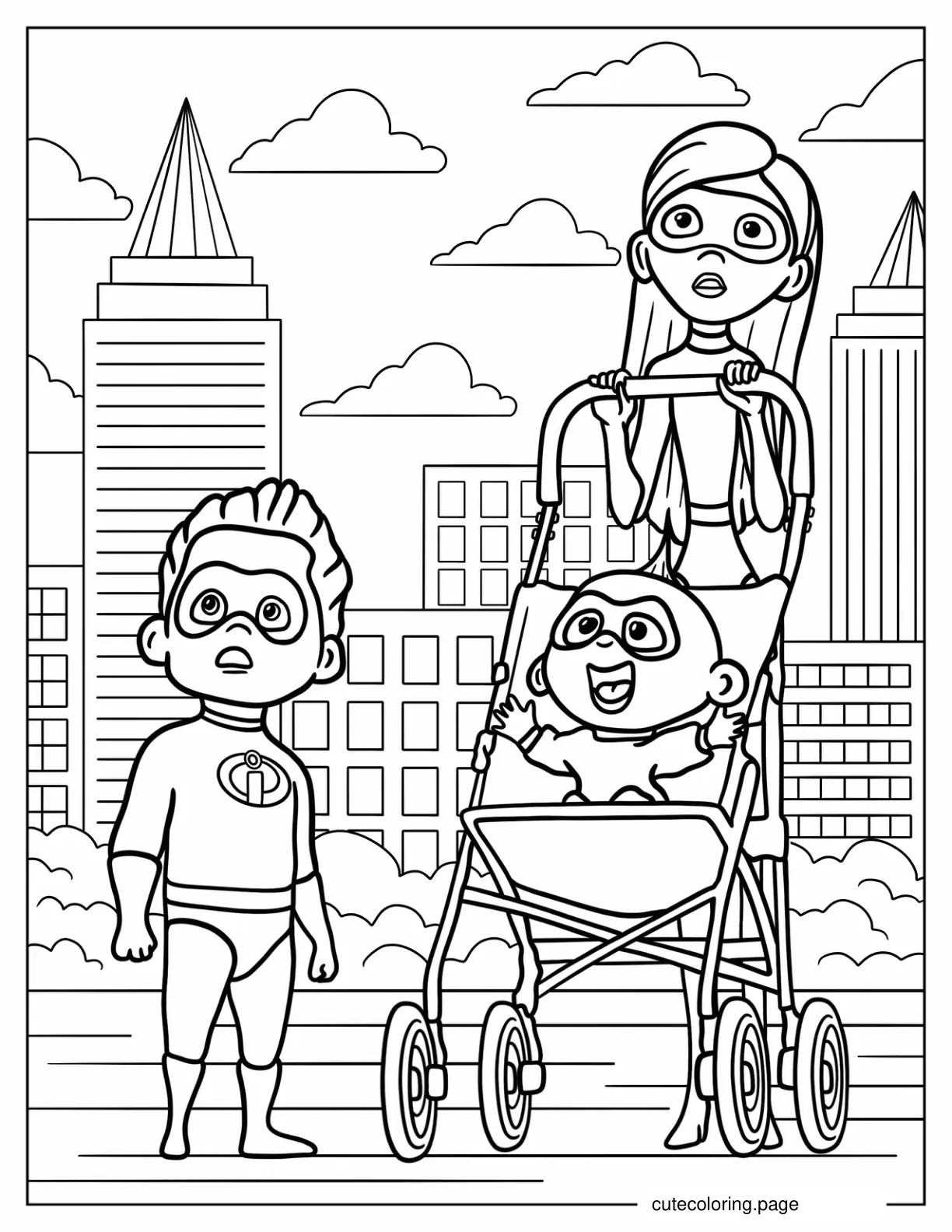 Violet Jack Jack And Dash Shocked Looking Up coloring page