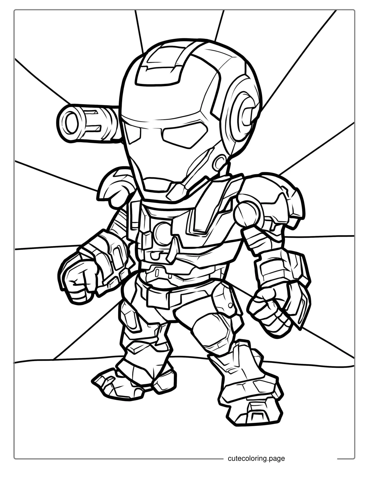 Baby Iron Man Coloring Page For Kids coloring page