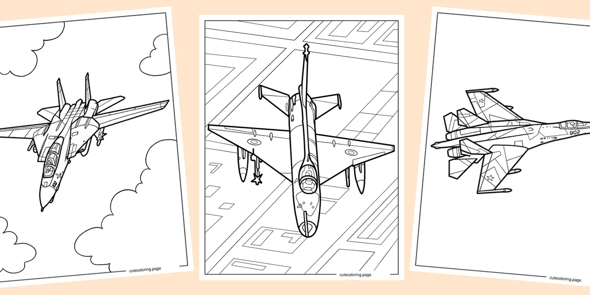 jet-coloring-pages