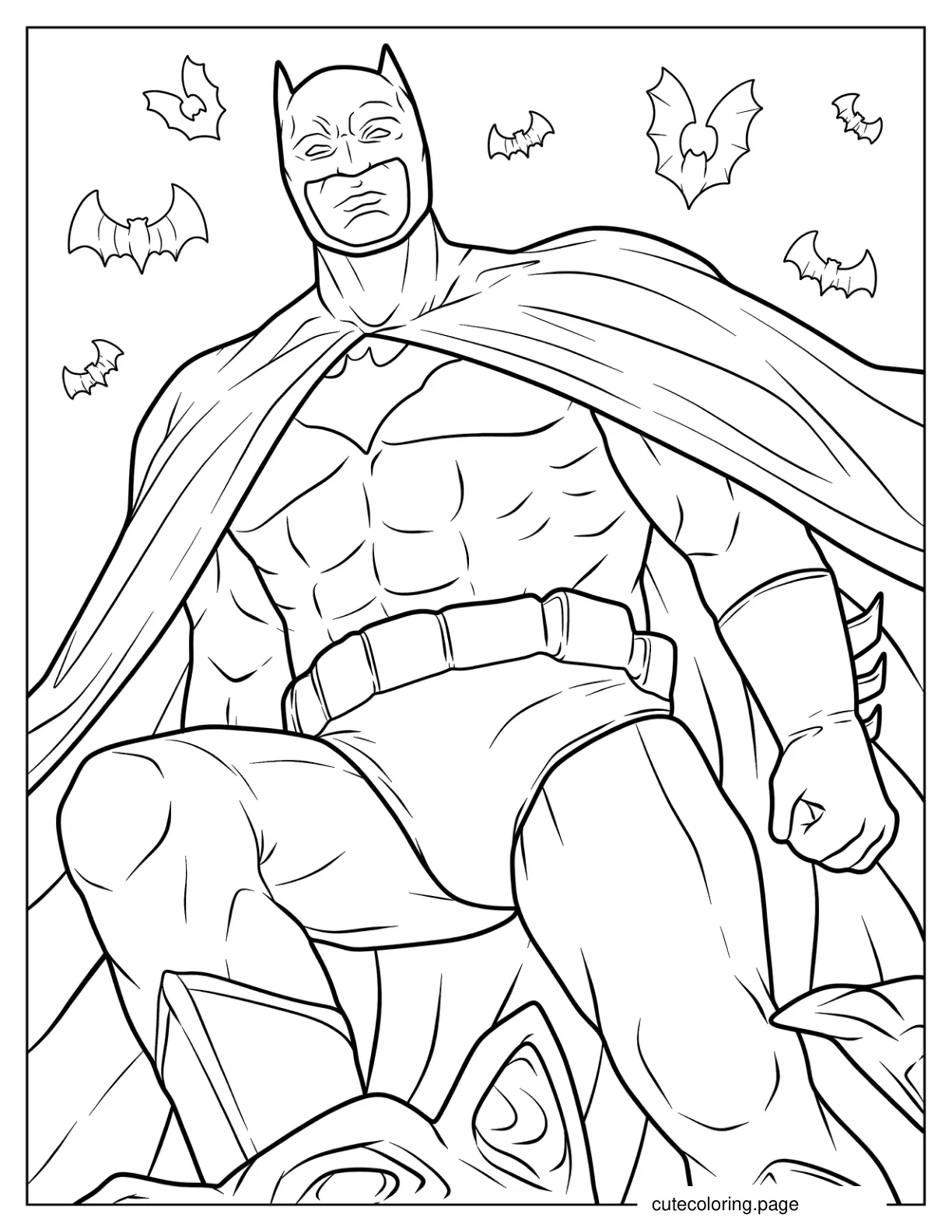 Comic Batman Coloring Page coloring page