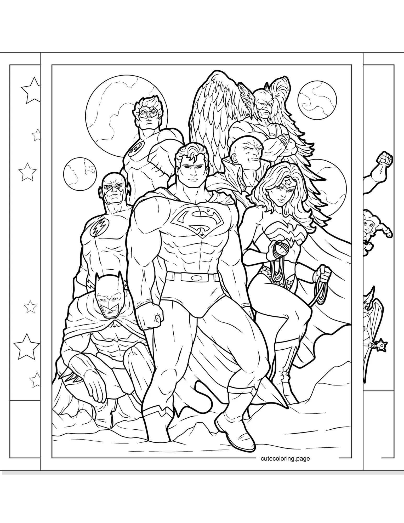 justice league coloring pages coloring page