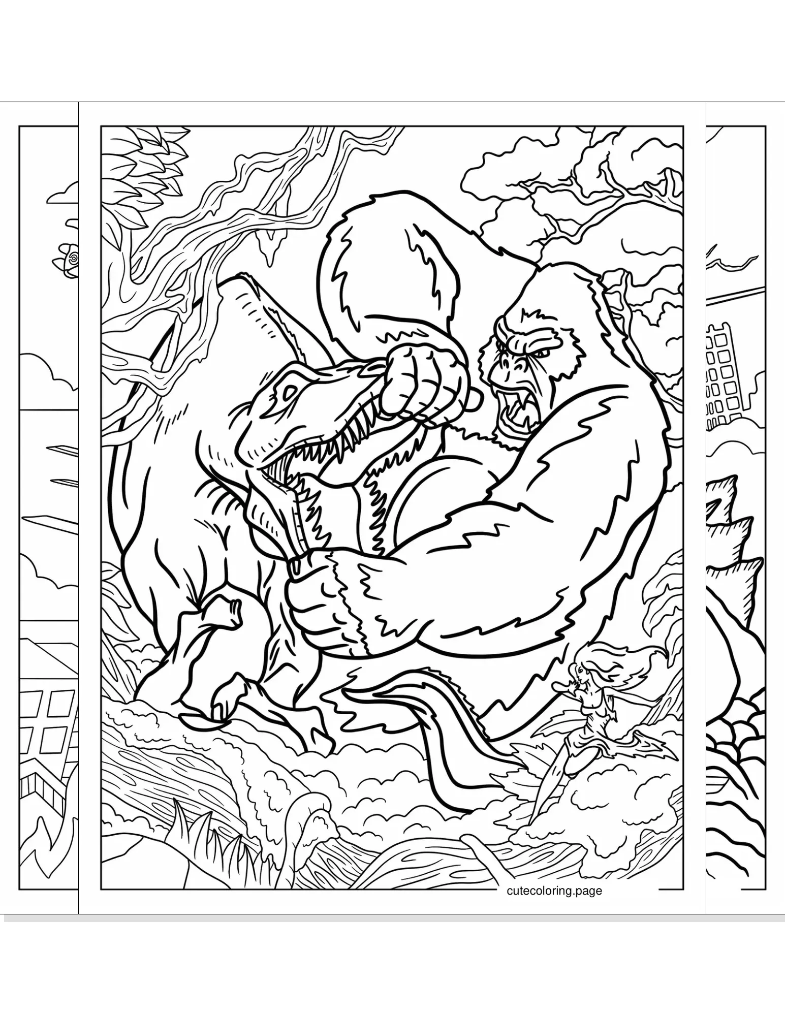 king kong coloring pages coloring page