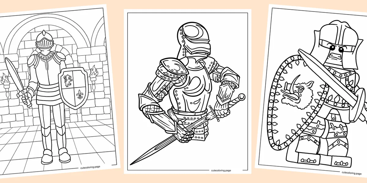 knight-coloring-pages