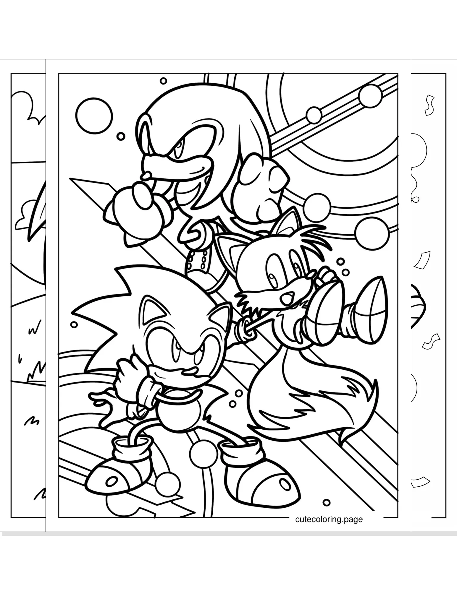 knuckles coloring pages coloring page