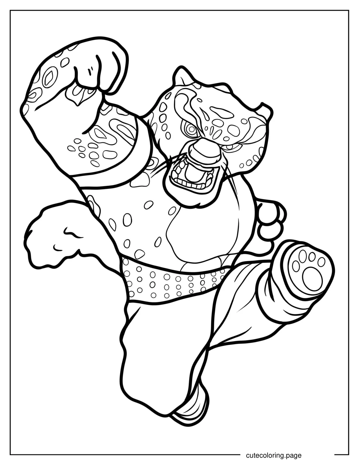 Easy Tai Lung Coloring Page coloring page