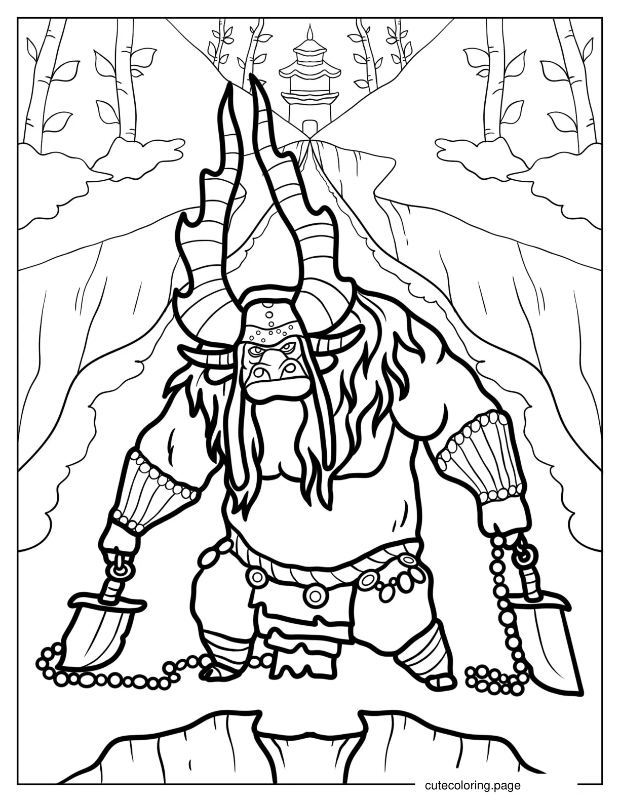 Kai the Collector coloring page