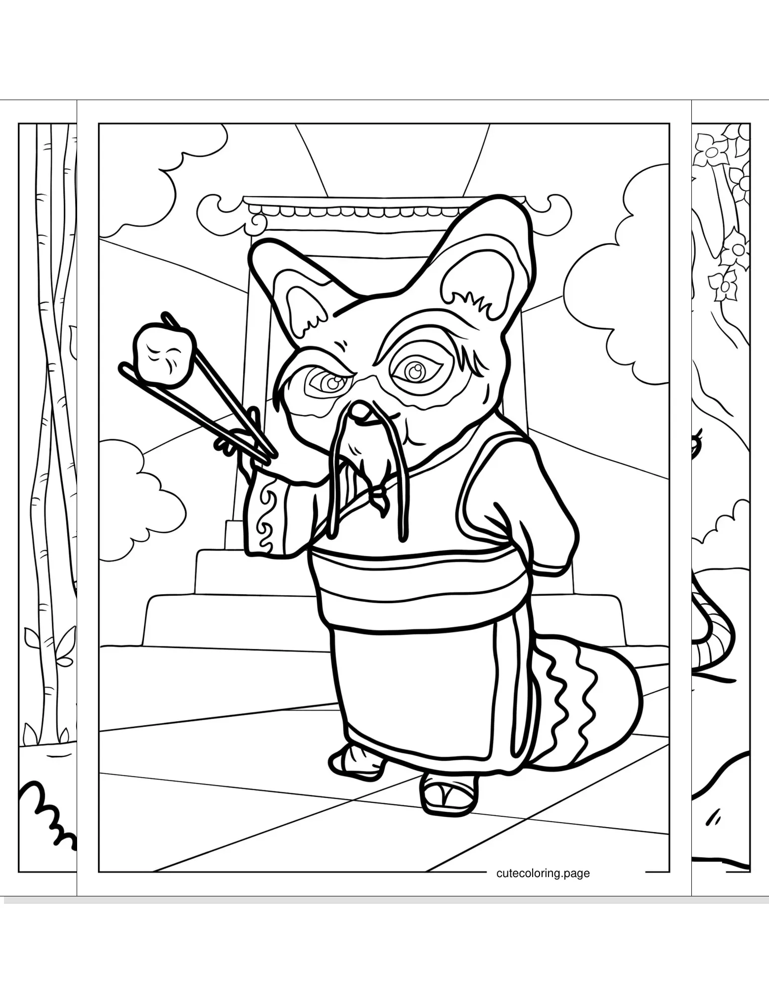 kung fu panda coloring pages coloring page