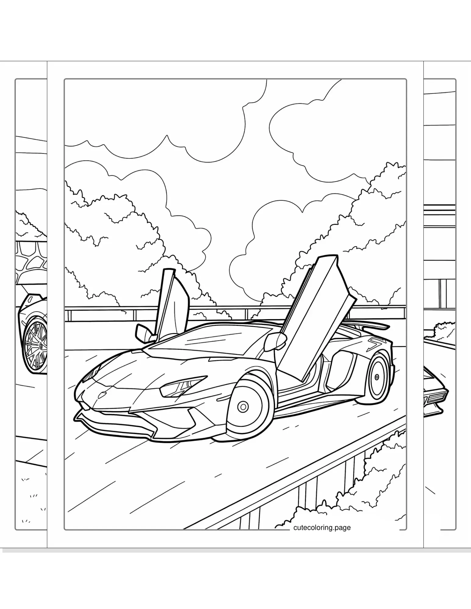 lamborghini coloring pages coloring page