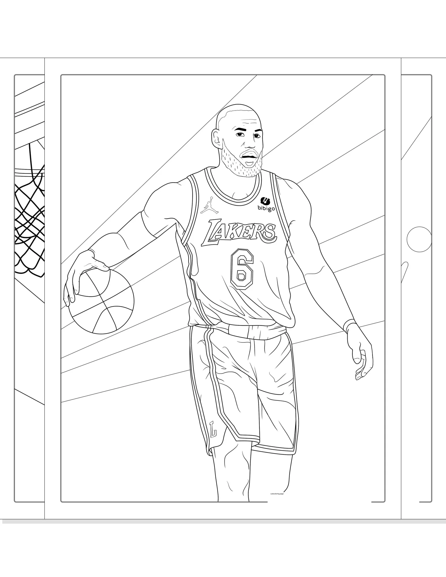 lebron james coloring pages coloring page