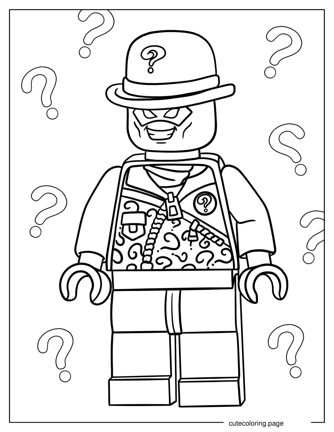 Coloring Page Of Lego Riddler coloring page