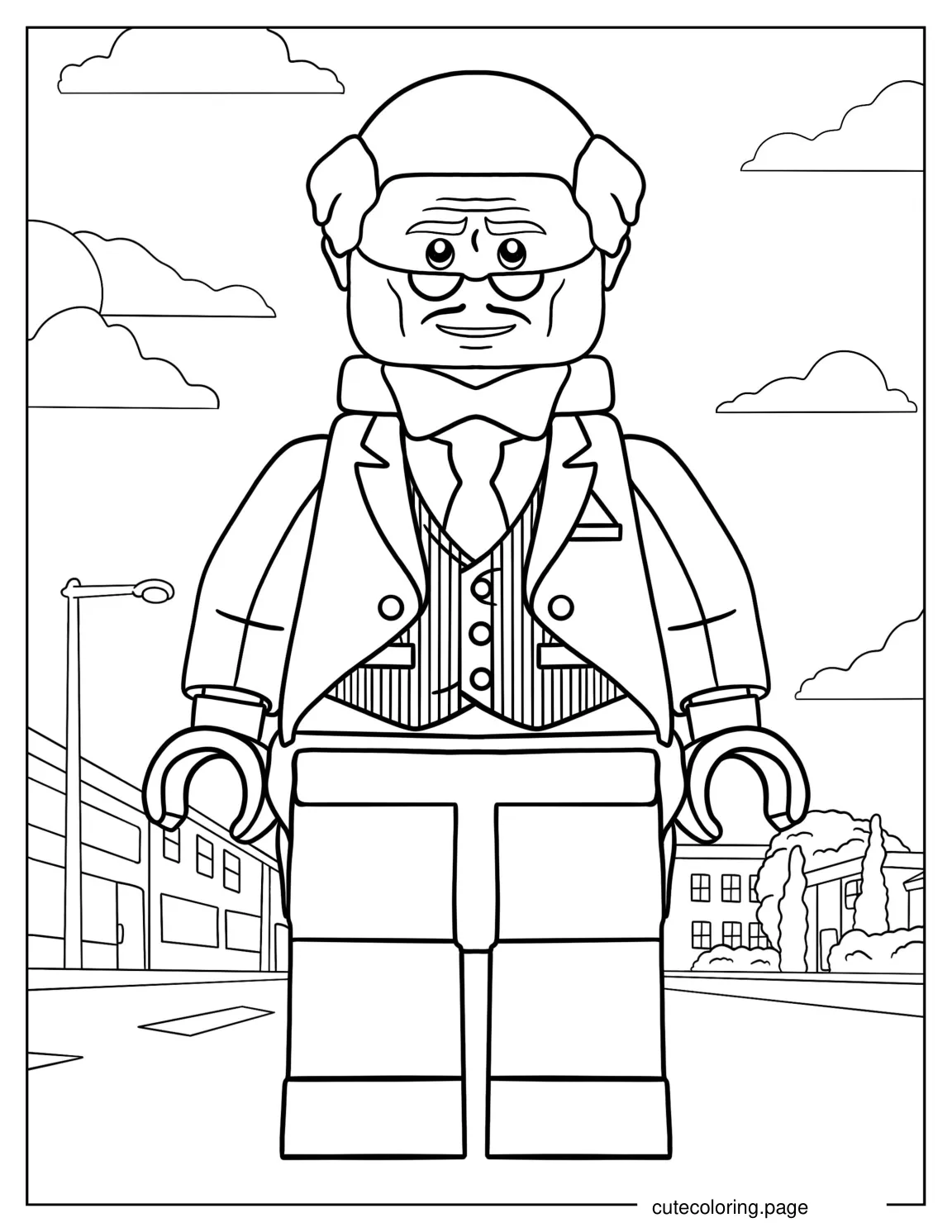 Lego Alfred To Color 1 coloring page