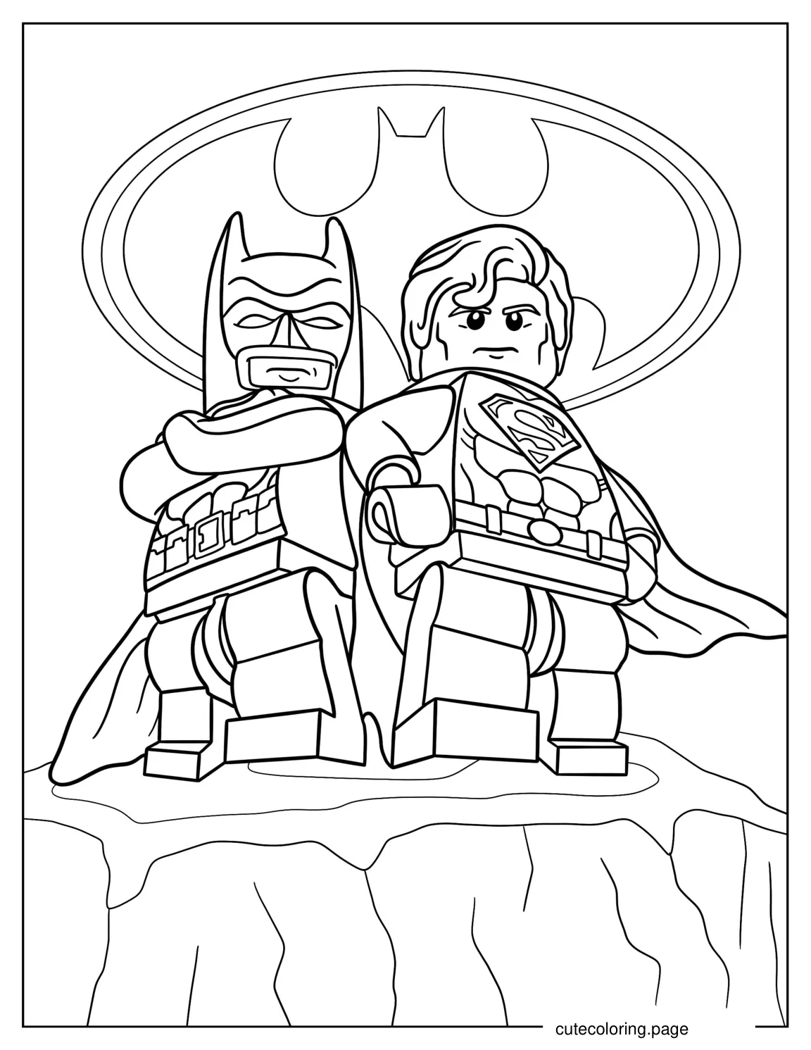 Lego Batman And Superman 1 coloring page