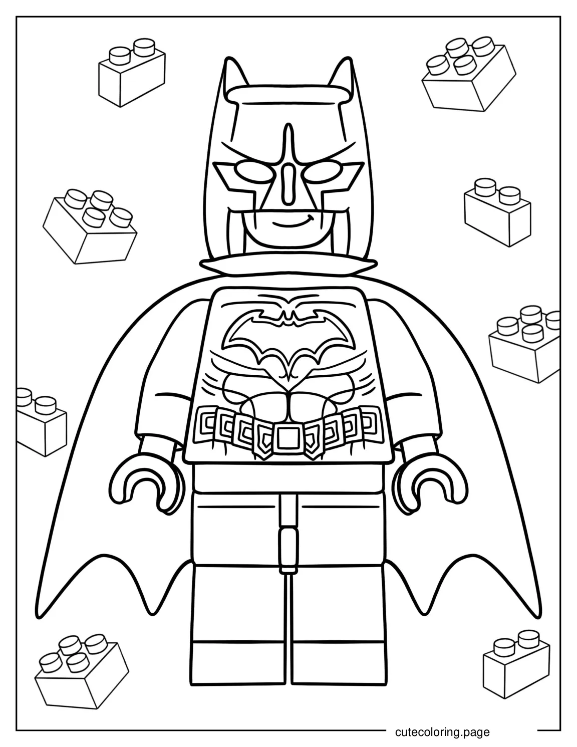 Lego Batman Coloring Page 1 coloring page