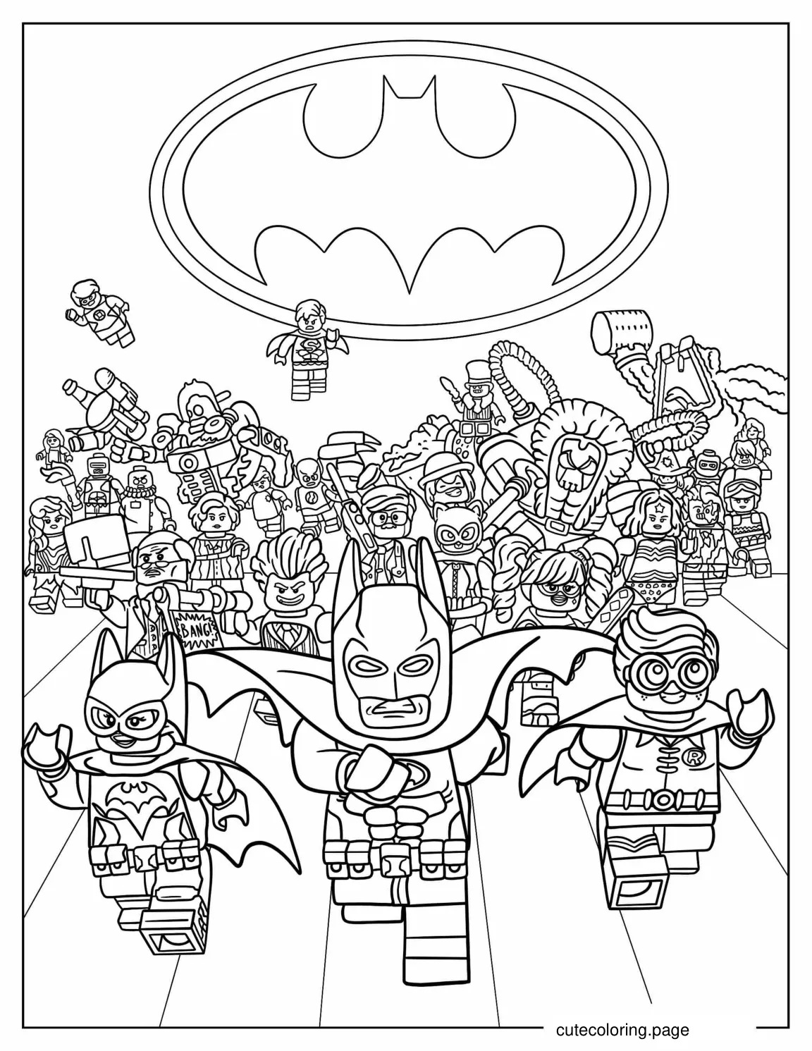 Lego Batman Movie Poster Coloring Page 1 coloring page